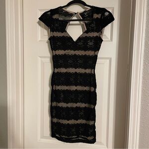 Black Lace Cocktail Dress